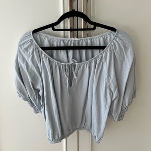 Light blue Aritzia Blouse